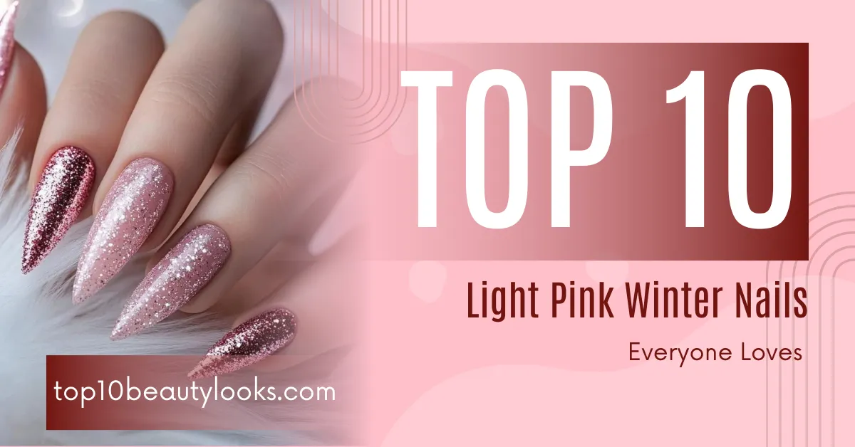 Light Pink Winter Nails